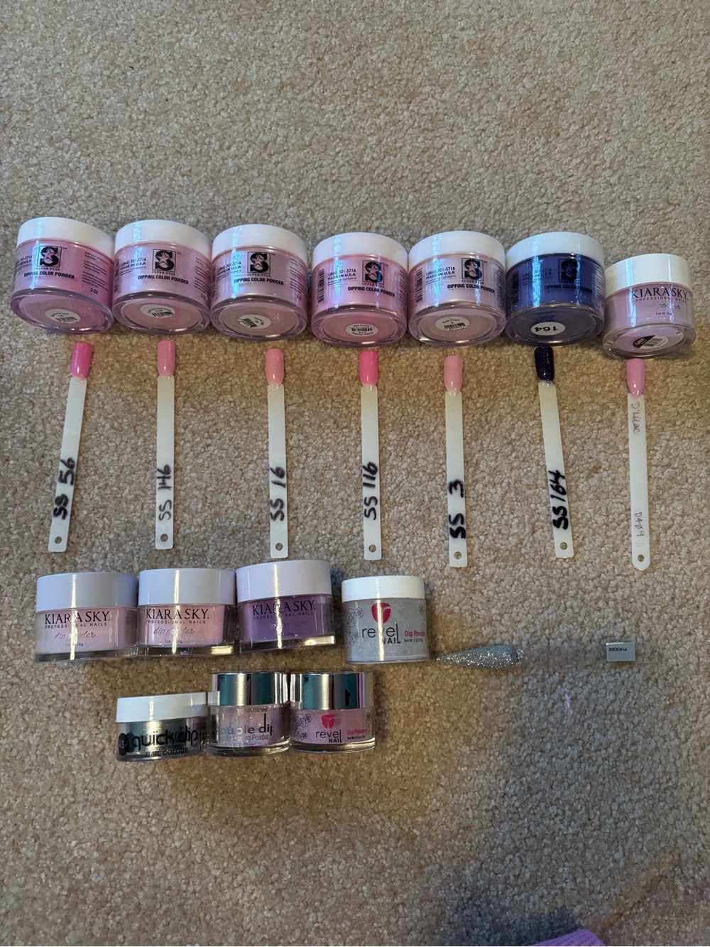 Dip nail set